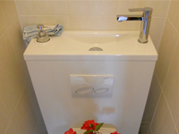 WiCi Bati Waschbecken auf Wand-WC intergriert - Herr und Frau L (Frankreich - 70) - 3 auf 3